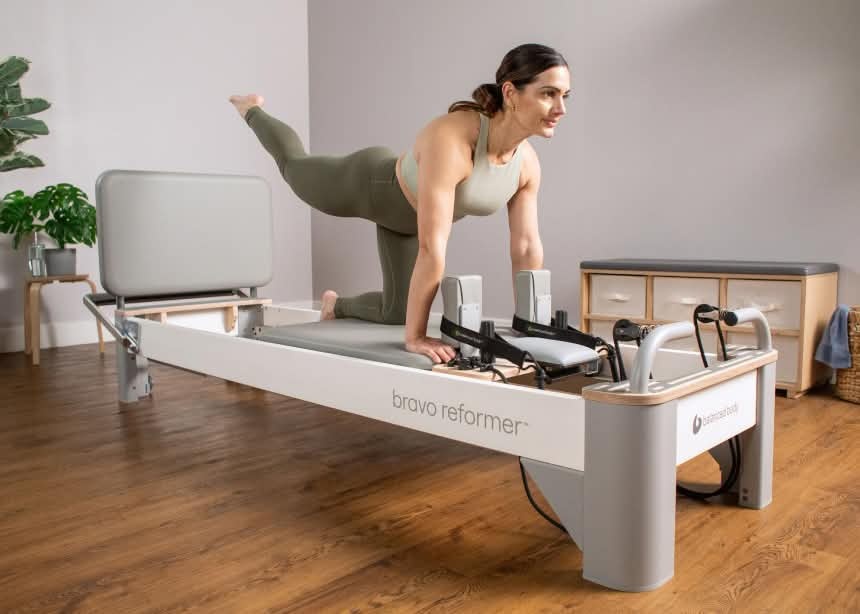 woman on bravo reformer