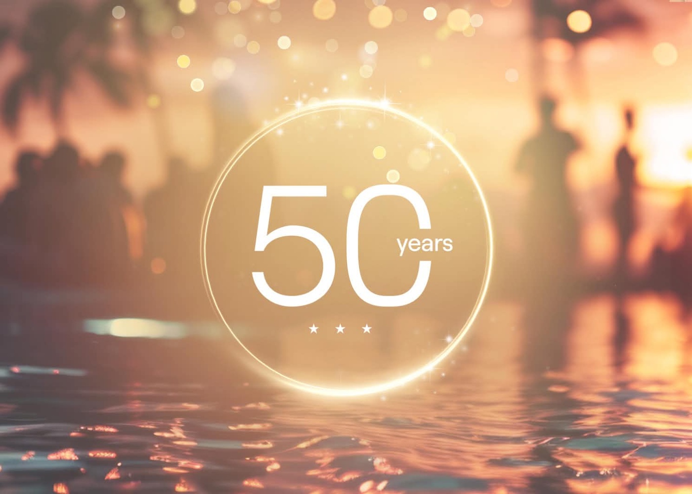50 years banner