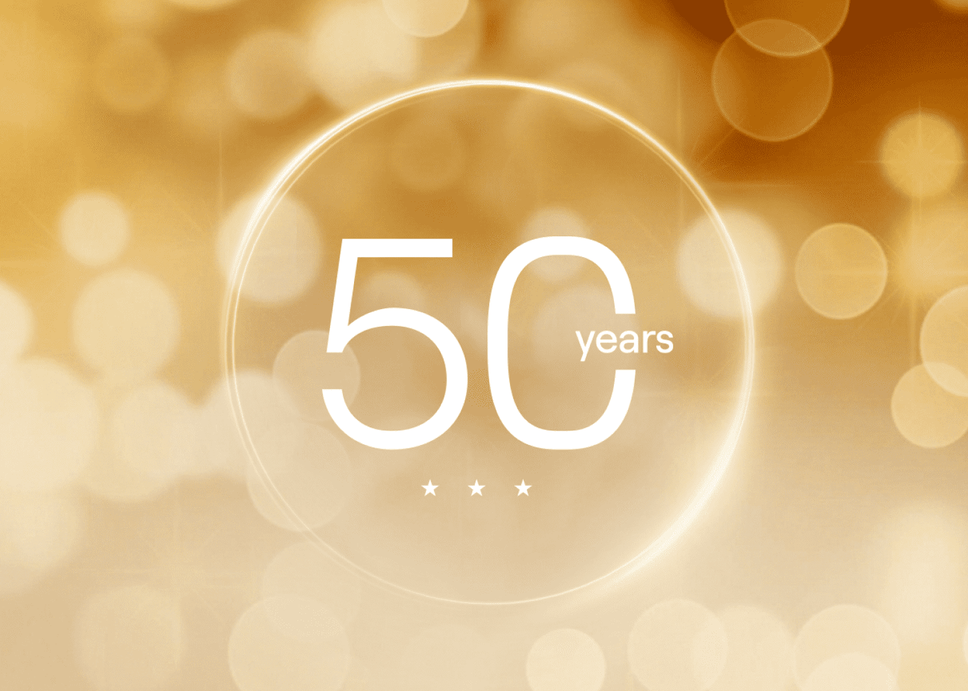 50 years banner