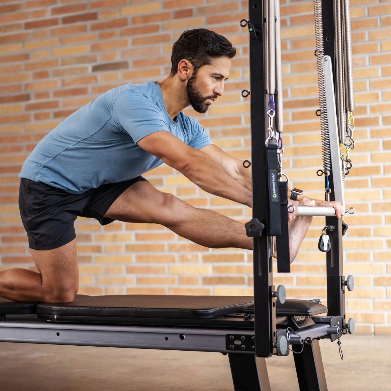 man using allegro nextgen tower